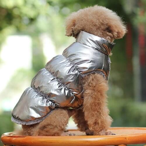 Winter Warm Dogs Coats Jackets Thicken Waterproof Padded Vest Outfit Outfits For Small Dog Clothes Pet Supplies Teddy Bear Big