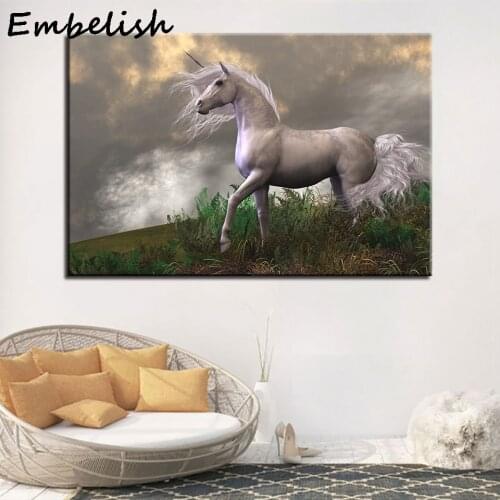 1 Pieces Running Horse Animals Wall Art Pictures For Living Room Modern Home Decor HD Canvas Oil Paintings Wall Art Posters