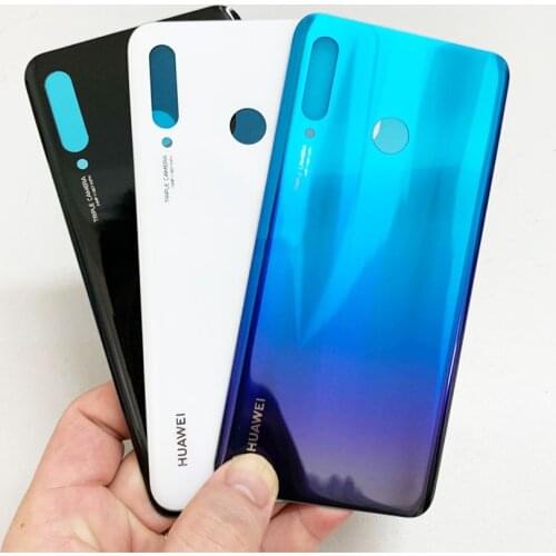 10 pcs/lot New Glass Material Rear Battery Door Case For Huawei P30 Lite Back Glass Housing Cover + Adhesive sticker For Nova 4e