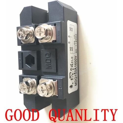 2pcs Single-phase rectifier bridge MDQ150-16 AC to DC MDQ150A 1600V brand new