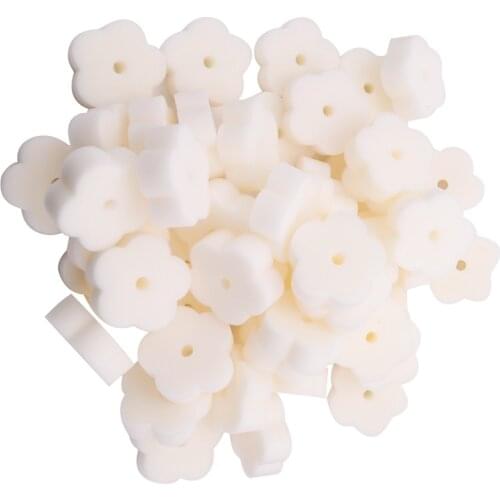50 Pieces Oil Absorbing Scum Sponge for Hot Tub, Swimming Pool and Spa (Flower)