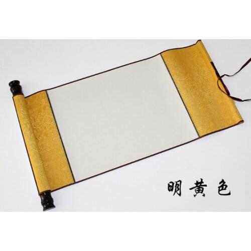 A5 High-grade thick damask mounting paper-cut painting blank scroll half cooked rice paper reel stickers childrens activities