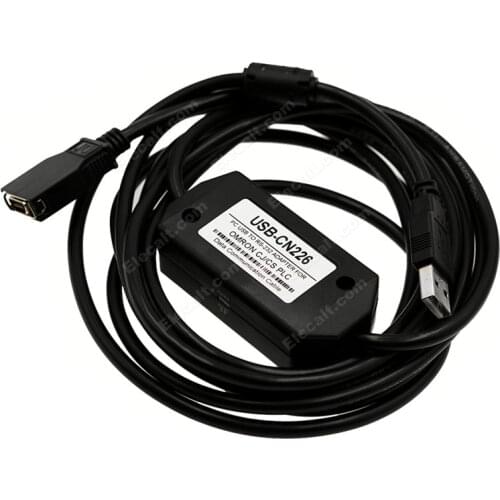 USB-CN226 USB Interface Adapter for OMRON CS/CJ/CQM1H/CPM 2C Series Cable With Communication Indicator USBCN226