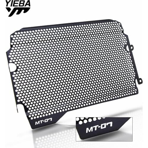 Motorcycle Accessories Grid Radiator Grille Guard Cover Protection For Yamaha FZ-07 FZ 07 MT-07 MT 07 2018 2019 With logo