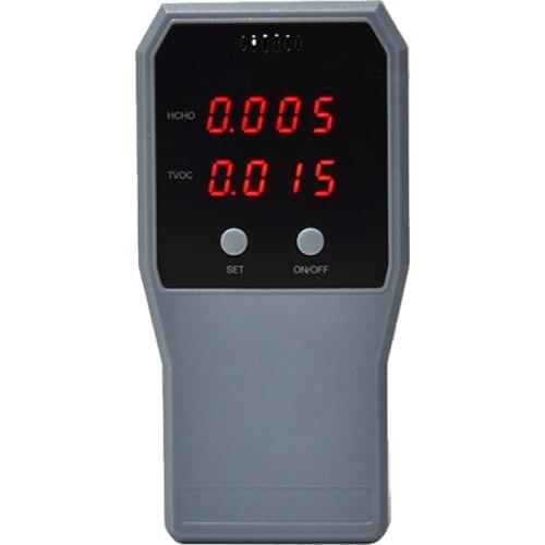 Air Quality Monitor Formaldehyde Detector Pollution Meter Indoor HCHO TVOC Tester Real Time Air Tester with LCD Screen
