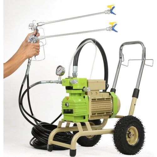 BIG FLOW doubel guns High-pressure airless Wall Paint spraying machine 3000/4000W for latex paint emulsion varnish Coating paint