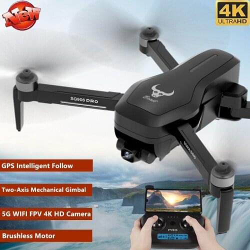 GPS Brushless 4K RC Drone 5G WIFI FPV Two-axis Anti-shake Gimbal ESC Dual Camera 50X Zoom Smart Follow APP Control RC Quadcopter