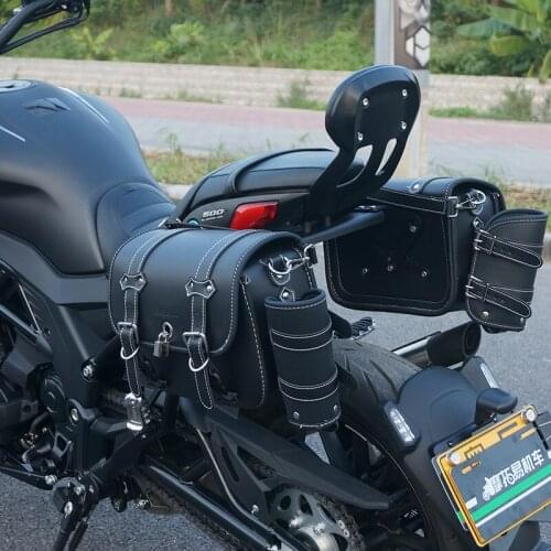 For Benelli 502C Motorcycle Side Bags Waterproof Saddlebags Luggage Tool Motocross Accessories Moto Storage with Bracket