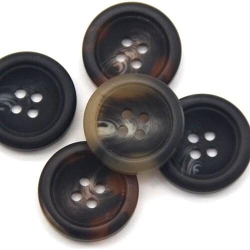 25mm 28mm Large Resin Horn Buttons For Garment Coat Sweater Men Suit Handmade Decorative DIY Crafts Sewing Accessories Wholesale