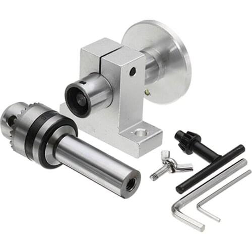 Live Lathe Center Head With Chuck Diy Accessories For Mini Lathe Machine Revolving Centre Woodworking Tool