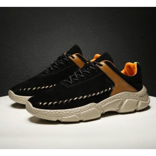 CIMIM Brand Men Outdoor Genuine Leather Fashion Sneakers Comfortable Large Size Casual Shoes Hot Sale Luxury Men Tenis Shoes