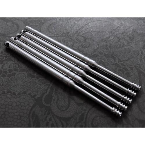 EDC Stainless Steel Spiral Safety Type Ear Pick Ear Spoon Pendant Buckle