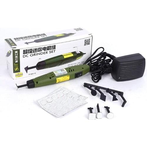 P-500-15 Mini Pen Sander Set Electric Grinder Tool DIY Model Molds Sanding Machine Woodworking Groove Grinding Polisher