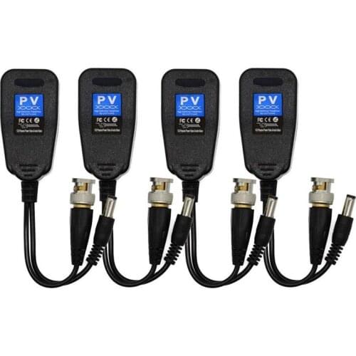 GTBL Video Balun, HD-CVI/TVI/AHD UTP Passive Video Balun with DC Power Connector and RJ45 UTP CAT5e/Cat6 Transmitter/Receiver, I