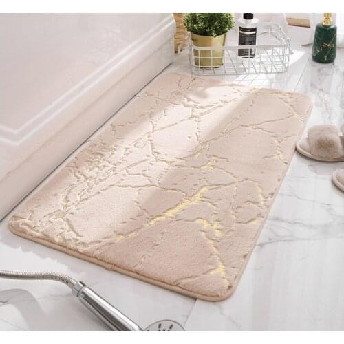 Non-Slip Bath Mats Super Absorbent Shower Bathroom Carpets Soft Toilet Floor Faux Rabbit Hair Rugs For Home Decor 40x60cm 3 Size