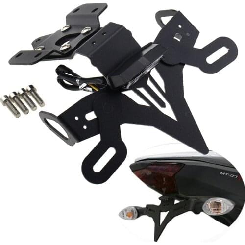 For Yamaha MT 07 FZ 07 MT07 FZ07 2013-2019 Motorcycle Rear License Plate Holder Bracket Bracket Tail Tidy Fender Eliminator