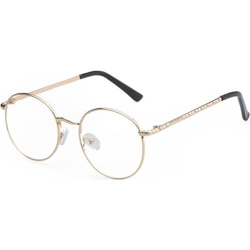 Round Metal Phone Computer Screen Anti Blue Light Filter Glasses Women Men Frame