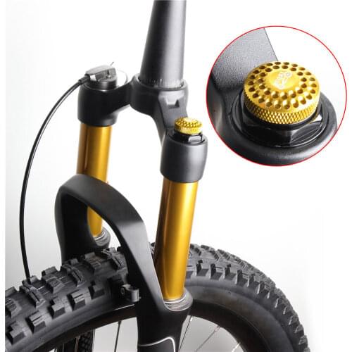 Bike Shoulder Air Fork Cover Aluminium Alloy Mountain Bicycle Suspension Air Front ForkShcrader Valve Protector Cap Bike Tool