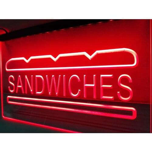 LB413- Sandwiches Cafe Bar Pub NEW LED Neon Light Sign home decor crafts