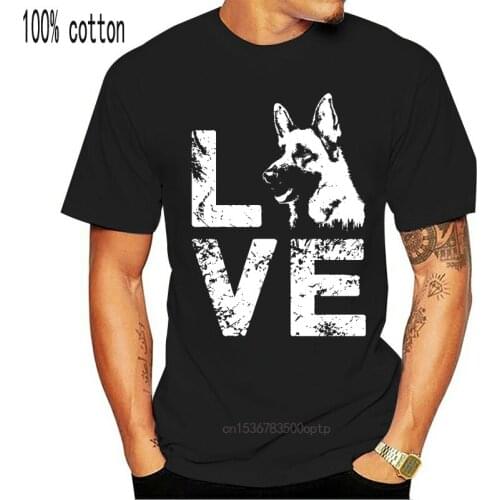 Men t shirt LOVE German shepherd dog Women t-shirt