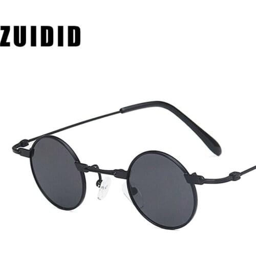 New Fashion Candy Vintage Round Mirror Sunglasses Men Women Brand Designer Retro Small Black Sun Glasses Female UV400 Shades