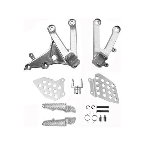 Front Rider Foot pegs foot rest with Brackets For Honda CBR600RR 2007-2011 2008 2009 2010 New