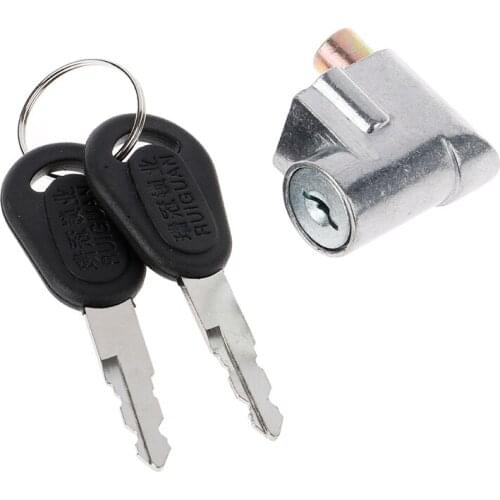 Ignition Switch Battery Safety Pack Box Lock + 2 key For Motorcycle Electric Bike Scooter E-bike
