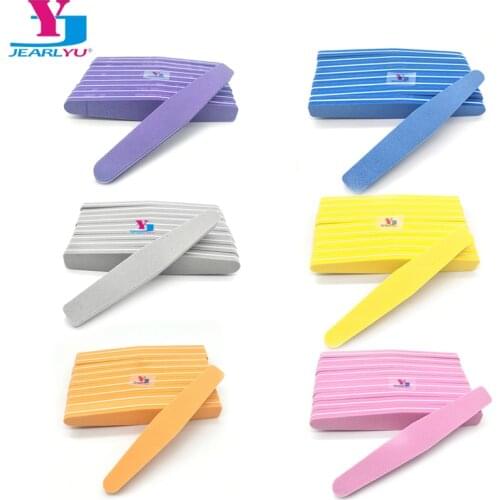 10pcs/lot Double Side Nail files 100/180 Trimmer Buffer Sponge Block Sandpaper Pedicure Manicure Nail Art UV Gel Polish Tools