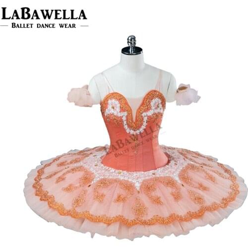Performance Fairy Doll Platter Tutu Costume BT9124 Pink Fairy Professional Ballet Tutu Women Adult