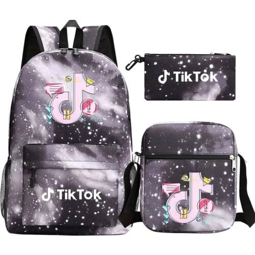 TIK TOK Backpack Children School Bag Bookbag Men Women Travel bags Mochila Daily Rucksack
