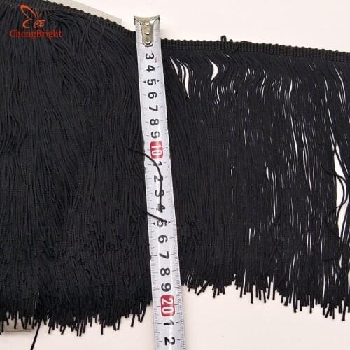 CHENGBRIGHT 10Meters/Lot 100cm Wide Lace Fringe Trim Tassel Fringe Trimming For DIY Latin Dress Stage Clothes Accessories Ribbon