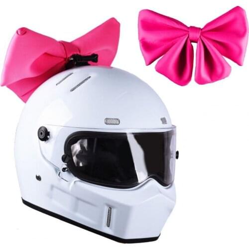 Helmet Bow Wear-resistant Single/Double Layer Waterproof Motorcycle Helmet Bow Knot for Helmet