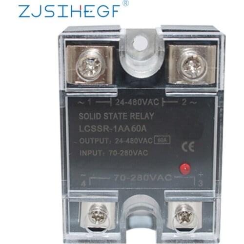 Solid State Relay SSR-60AA For Temperature Control AC To AC 3-32VDC-Control 24-280VDC