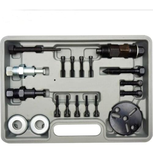 20pcs Air Conditioner Clutch Bearing Dismantling Device A/C Compressor Clutch Remover Kit Hub Puller Automotive Auto Tool
