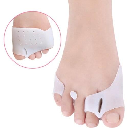 1 Pair Soft Silicone Gel Toe Separator Straightener Thumb Crooked Thumb Toe Aligner Positioning Separator Foot Care Tool