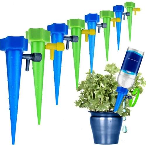 12Pcs Irrigation Plant Water Funnel Flower Drip Spikes Automatically Watering Tools TSL3