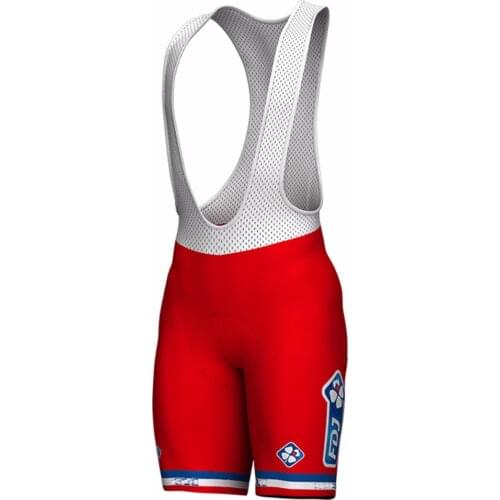 2017 2018 FDJ Team FRANCE Mens Cycling Bicycle Clothing Bib Shorts With Gel Pad Ropa Ciclismo