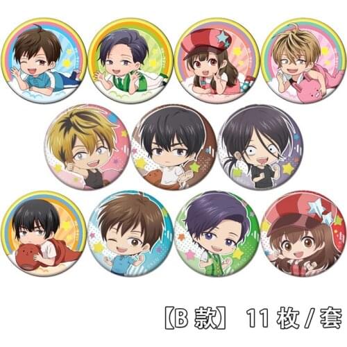 58mm uramichi Onisan badge Brooch Round Acrylic Buttons