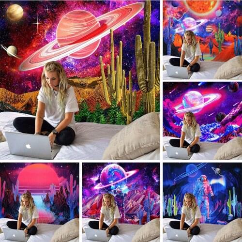 Aerospace Astronaut Series Vlog Broadcast Background Cloth Home Decoration Tapestry