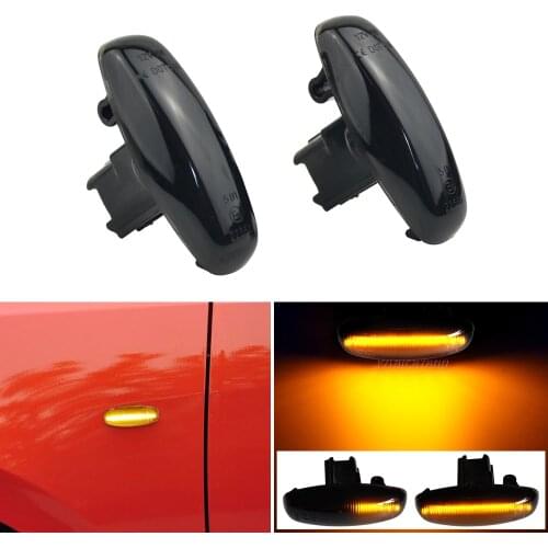 Car Led Dynamic Turn Signal Lamp Side Marker Light For Toyota Yaris Vios Sequential Blinker Light 2014 2015 2016 2017 2018 2019