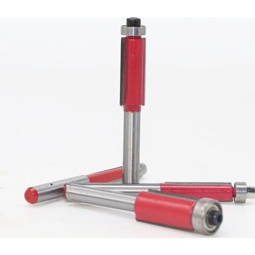 Free Shipping 1pcs Shank Single Double Flute Straight Bit Milling Cutter For Wood Tungsten Carbide Router Bit Woodwork Tools