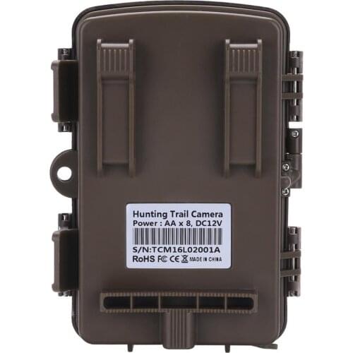 16MP 1080P HD Hunting Camera Wildlife Scouting Trail Cam with Infrared Night Vision,Loop Recording