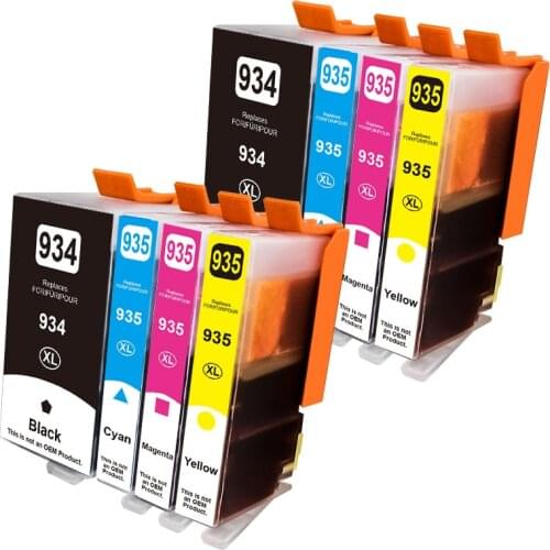1-8 PCS Compatible For HP 934 935 XL Ink Cartridge For HP934 Officejet pro 6230 6830 6835 6812 6815 6820 Printer