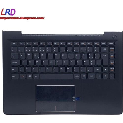 PT Portuguese Keyboard with Shell Palmrest Upper Case for Lenovo U31-70 Ideapad 500S-13ISK Laptop 5CB0J31007 SN20G91402