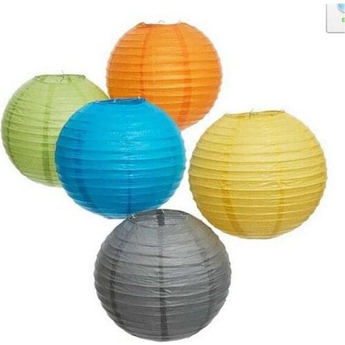 16Inch 40cm Round Chinese Paper Lantern Balls for Decoration Festive Party Supplies Wedding Events White Tiffany Lampion Papier