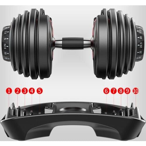 New Detachable Home Fitness Equipment Device Adjustable Set Cast Iron Yoga Arm Barbell Weight Change Free Dumbbell