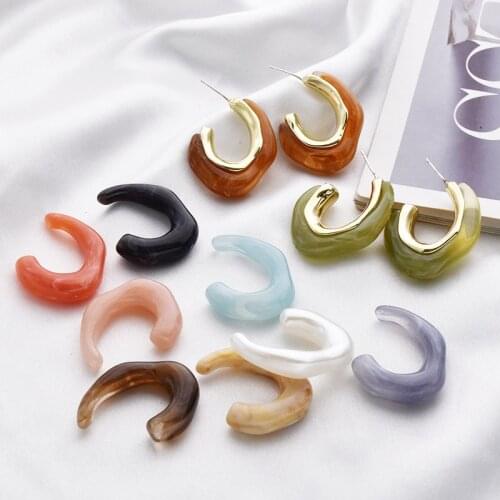 Acrylic Resin Geometric Irregularity Charms Pendant 10pcs/lot For DIY Fashion Earrings Jewelry Making Accessories