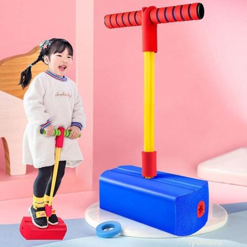 Pogo Stick Jumping Shoes Kangaroo Jumper Foam Stick Outside Outdoor Toys Sport Indoor Games For Kids Children Fitness Equipment