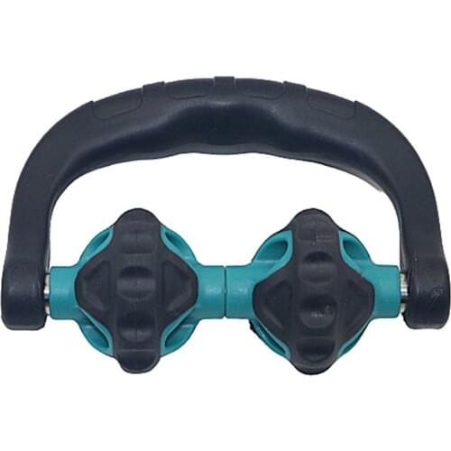 Portable Handheld fit Arm Leg Neck body Muscle Relaxer Ring Massage Roller Fitness Tool