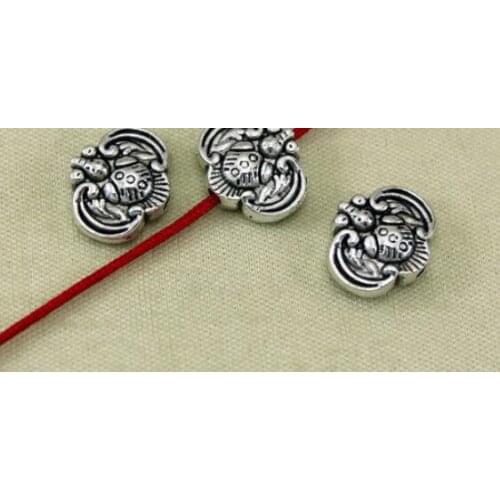 20pcs/lot Tibetan Silver spacer bat Loose Bead Spacer Beads Connectors for DIY Jewelry Making bracelet fh5d